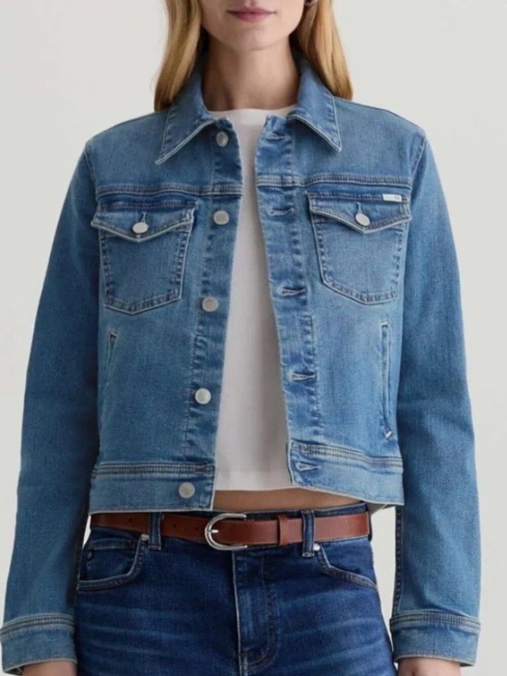 AG Adriano Goldschmied NWT Women's Robyn Stretch Denim Jacket Size XL